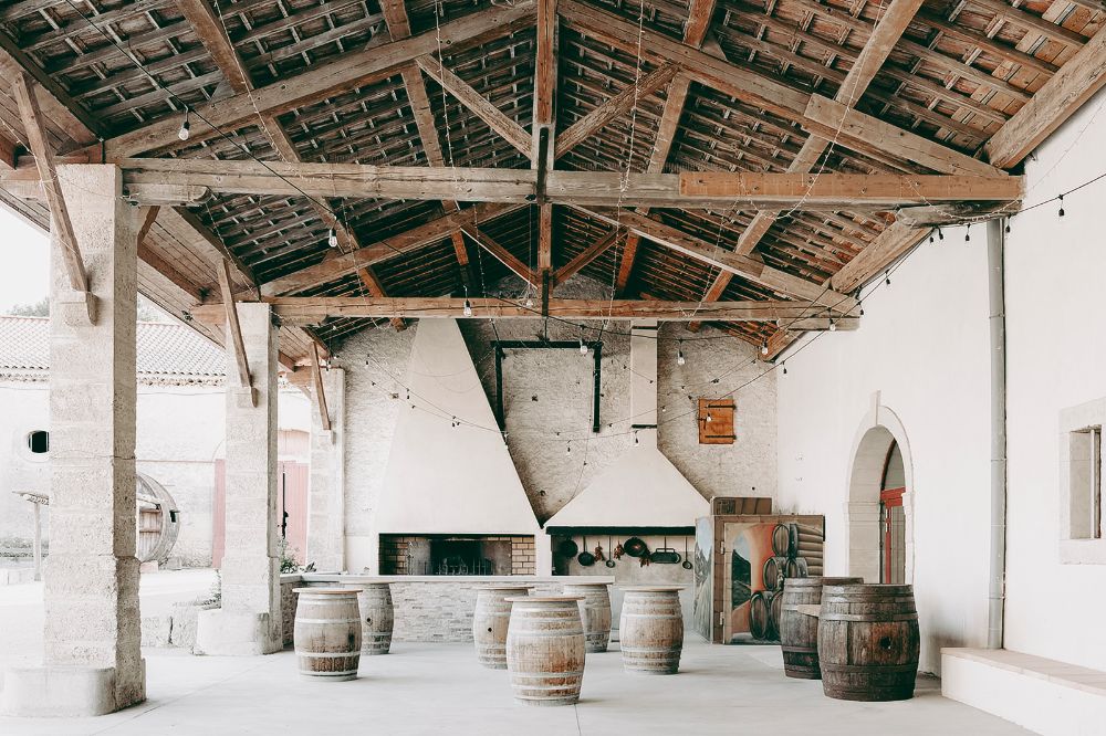 Domaine la Grande Canague - Préau aménagé